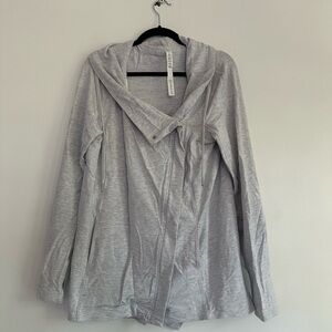 Lululemon Light Gray Hooded Jacket
